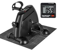 AGM Mini Exercise Bike Pedal Sit Down, Under 15.9813.812.6“, Black