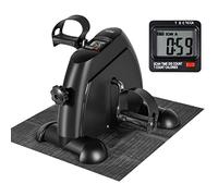 AGM Mini Exercise Bike Pedal Sit Down, Under Desk Bike with LCD Display for Legs and Arms, Non-Slip Mat Included