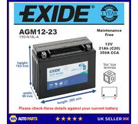 AGM Motorcycle Battery Bike Motorbike AGM12-23 Exide