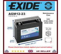 AGM Motorcycle Battery Bike Motorbike AGM12-23 Exide