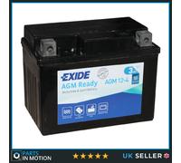 AGM Motorcycle Battery Bike Motorbike AGM12-4 Exide