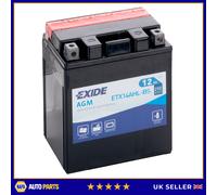 AGM Motorcycle Battery Bike Motorbike ETX14AHL-BS Exide