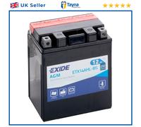 AGM Motorcycle Battery Bike Motorbike ETX14AHL-BS Exide