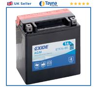 AGM Motorcycle Battery Bike Motorbike ETX16-BS Exide
