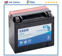 AGM Motorcycle Battery Bike Motorbike ETX20H-BS Exide