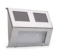 AGM Solar Light 4PC, Outdoor IP44 Waterproof Solar Powered Durable Wall Lights Outside for Garden Fence Door Yard Garage Pathway