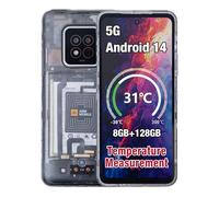 AGM X6 Phantom 5G Unlocked Smartphone, 8GB+128GB/512GB, 6.78'' FHD+ Display, Android 14 Rugged Smartphone, 50MP+16MP, Dual SIM/Temp Check/Face ID/5000mAh Battery