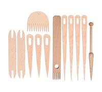 Agmoctz 12Pcs Tapestry Weaving Stick Kit, 7Pcs Big Eye Weaving Needles Weaving Stick, 2 Weaving,2 Weaving Comb
