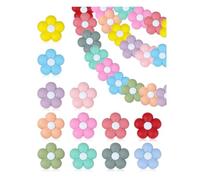 Agmoctz 24PCS Silicone Beads,Flower and Cute Charms for DIY Keychains, Pens, Bracelets, Necklaces,Lanyards,and Crafting Supplies