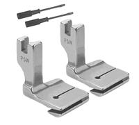 Agmoctz 2Pcs Piping Sewing Machine Presser Foot, Gathering Pleated/Shirring Presser Foot P5W for Industrial Sewing Machine Replacement Spare Parts Accessories