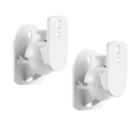 Agmoctz 2PCS Universal Speaker Wall Mount Bracket Ceiling Stand Clamp with Adjustable Swivel and Tilt Angle Rotation Easy Install Easy to Use