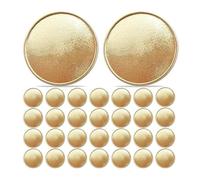 Agmoctz 30 Pcs Blanks 40mm Blank Coins for DIY Crafts Engraving Jewelry Making, Engravable Coin Gold