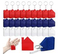Agmoctz 30 Pcs House Shape Tape Measure Keychains 1m/3ft Real Estate New House Gifts Closing Gifts for Home Buyer