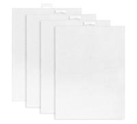 Agmoctz 4 PCS 14 Count Plastic Mesh Canvas Sheets for Embroidery, White Plastic Needlepoint Canvas (8 X 11 Inches)