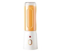 Agmoctz 450ml Blender Double Cup USB Rechargeable with 10-Blades Automatic Power Off When Cover is Opened Travel Fruit Juicer Cup Handheld Fruit Blender Juicer Cup