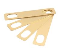 Agmoctz 4PCS Guitar Neck Plate Guitar Gasket Replacement Guitar Neck Shim Heightening Gasket Accessories (Golden)