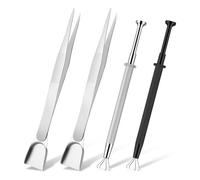 Agmoctz 4Pcs Piercing Tools for Changing Jewelry, 4 Claw Piercing BallGrabber Tool Set,for Cake Decorating Diamond Gem Holder