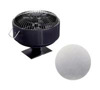 Agmoctz 5 Blades Heat Powered Stove Fan Standing Log/Wood/Pellet Burner Efficient Heat Distribution Quiet Home Fireplace Fan