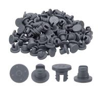 Agmoctz 7.5 mm/0.3 Inch Vials Rubber Stoppers, 200 Pcs Two Legs Butyl Rubber Bottle Stopper Self-Healing Injection Ports Seal