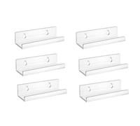 Agmoctz Acrylic Record Display Stand Shelf Clear Wall Mounted Vinyl Record Holder Floating Shelves Record Album Storage Rack