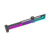 Agmoctz ARGB 5V 3PIN Graphics Card Bracket Adjustable Height ARGB AURA SYNC Computer Graphics Card VGA Bracket Black