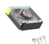 Agmoctz ARGB M.2 2280 SSD Heatsink with 50MM PWM Dual Fan M.2 SSD Radiator Cooler Hard Disk Heat Sink for M2 Desktop PC,B