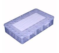 Agmoctz Art Storage Containers, 60 Slots Plastic Bead Organizer Box & Sheets Labels,for Craft,Seeds,Dots Art Storage