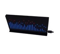Agmoctz AS1424 DIY Kits Car Vehicle Music Spectrum Display LED Level Indicator DC 5V Electronic Monitor Electronic Visual Monitor DC 5V