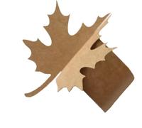 Agmoctz Autumn Paper Napkin Band,Thanksgiving Napkin Ring Self Adhesive,50PCS Fall Maple Leaves Wraps Bands,Table Setting