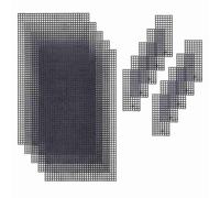 Agmoctz Black Plastic Mesh Canvas Sheets Bag Bottom Shaper Pads Purse Making Template for Acrylic Yarn Crafting Knit Crochet