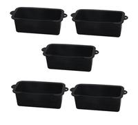 Agmoctz Black Silicone Grease Cup Liner, Reusable Grease Catcher Cup Liner BBQ Grease Pan, Drip Tray