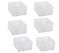 Agmoctz Candle Lights 6pcs Cube Led Tea Lights Candles Electric Flameless Candles Fake Home Decorations for Wedding Halloween