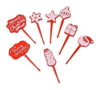 Agmoctz Christmas Themed Fruit Picks, Fruit Food Fork Picks Set, Mini Toothpick Forks, Reusable Lunch Box Toothpicks
