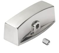 Agmoctz Chrome Knob Dial for Control Valve,Fit for D-Shape Valve Stem Design Control Valve Stove Range Oven Griddle Char Broiler