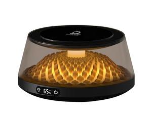 Agmoctz Coffee Cup Heater, Desk Coffee Heater, Electric Heater with Ambient Light, Beverage Milk Tea Heating Tray Black