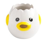 Agmoctz Cute Egg Separator, Ceramics Vomiting Chicken Egg Yolk White Separator, Practical Household Small Egg Filter Splitter