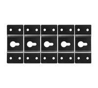 Agmoctz DIY Audio Sound Box Speaker Wall Mount Iron Hook Hanger Plate 5PCS