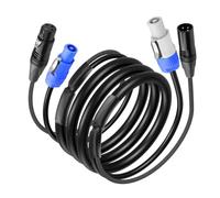 Agmoctz DMX512 Extension Cable 3Pin XLR Signal Combo Cables forStage Lighting, Concerts, Events