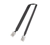 Agmoctz Door/Window Pass Through Flat Coaxial Cable SO239 UHF Female To UHF Female 50 Ohm Coax Pigtail Extension Cord 30CM