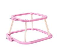 Agmoctz Double Layer ABS Embroidery Stand Hoop Desktop Handmade Craft Frames for Poking, French Embroidery C