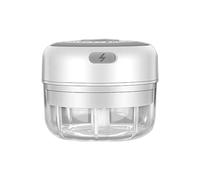 Agmoctz Electric Garlic Masher Mini Chopper Vegetable Chili Mixing Cutting Meat Ginger Masher Machine White