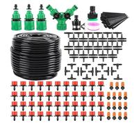 Agmoctz Garden Drip Irrigation Kit Drip Irrigation System 1/4 Inch Blank Tubing Drip Kit DIY Automatic Irrigation Equipment Set