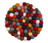 Agmoctz Handmade Colored Wool Felt Singing Bowl Mat Buddhist Tibetan Singing Bowls Round Mats Percussion Instruments Accessories