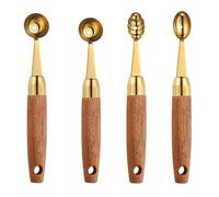 Agmoctz Ice Cream Scoop Stainless Steel Melon Baller Scoop Cutter Kitchen Spoon for Fruit and Salad Fruit Carving Tools