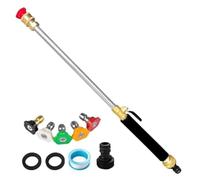 Agmoctz Jet Nozzle for Garden Hose Power Washer Wand High Pressure Washer Tool with 5 Different Nozzles and Hose Quick Connector