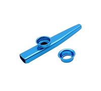 Agmoctz Kazoo Aluminum Alloy Metal with 5 Pcs Gifts Flute Diaphragm for Children Music-Lovers-Blue