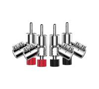 Agmoctz M21R Real Plated 45 Degree Banana Connector 45 Degree Banana Plugs Double Screw Speaker Locking Dual Screw Locking Right Angle Banana Banana Plug Plated Speaker Connectors