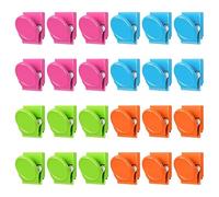Agmoctz Magnetic Clips, 24 Pcs Fridge Magnet Whiteboard Magnets, Metal Clips Refrigerator Magnets, Magnet Clips Multicolor