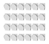 Agmoctz Magnetic Clips, 24 Pcs Fridge Magnet Whiteboard Magnets, Metal Clips Refrigerator Magnets, Magnet Clips White