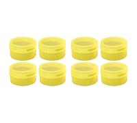 Agmoctz Magnetic Spice Tins for Magnetic Magnet for Refrigerator,Spice Container Storage Box with Lid Transparent Yellow